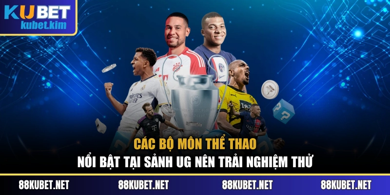 Các bộ môn thể thao nổi bật tại sảnh UG nên trải nghiệm thử